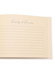 Widdop Ivory Amore Guest Book with Silver Rings 40 Pages - Image 5 of 6