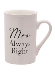 Widdop Ivory Mr. Right & Mrs. Always Right Amore 2 Piece Mugs Set - Image 3 of 4