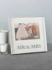 Widdop Silver Plated Amore Box Frame with Crystals 6 x 4 Mrs - Image 1 of 6