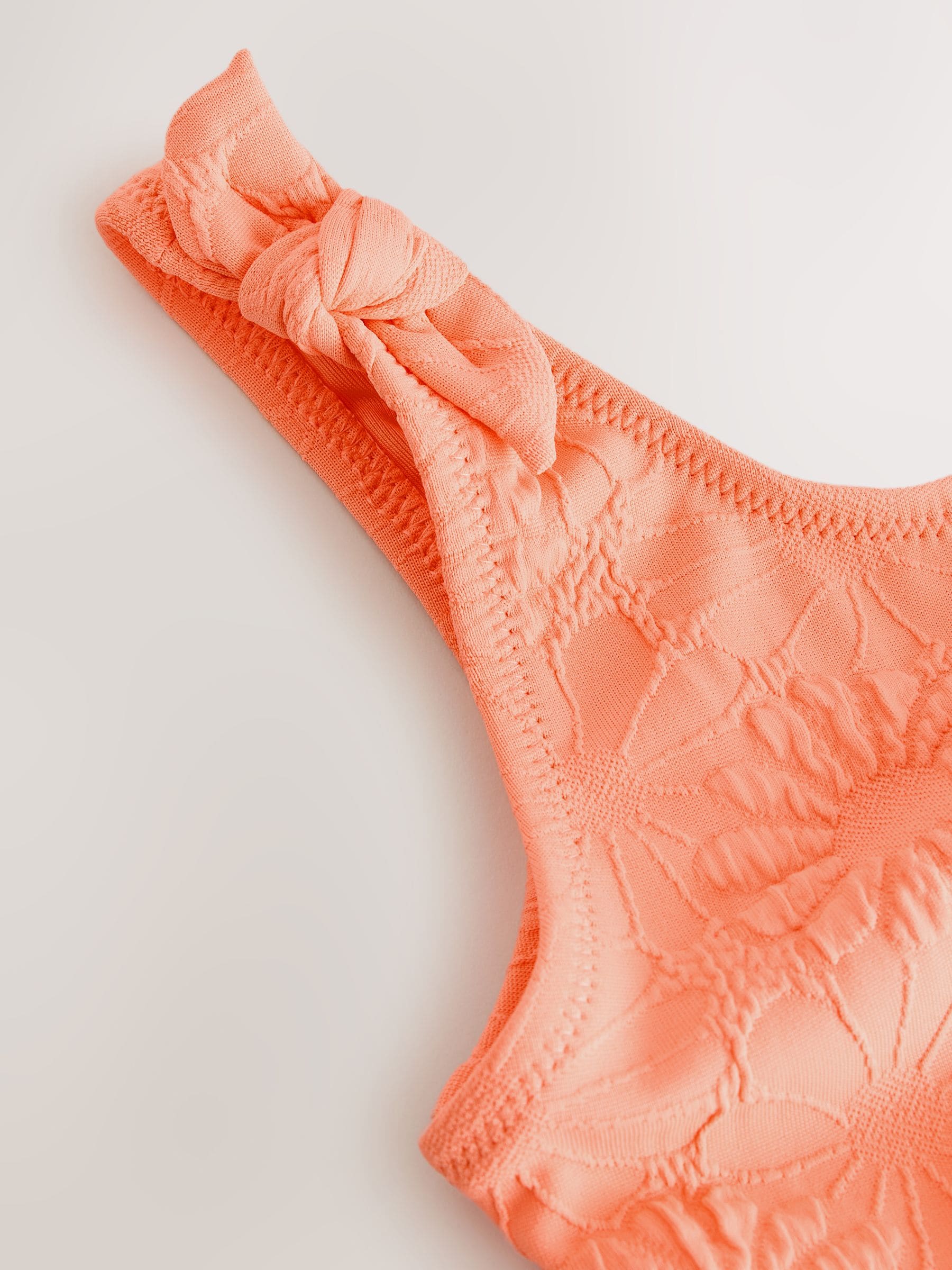 Buy Orange Floral Texture Bikini (3-16yrs) from Next USA
