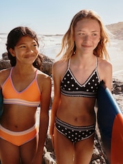 Black Polka Dot Triangle Bikini (8-16yrs) - Image 5 of 5