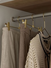 Chalk Malvern Statement Oak Effect 5 Door, 5 Drawer Wardrobe - Image 5 of 13