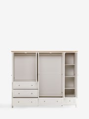 Chalk Malvern Statement Oak Effect 5 Door, 5 Drawer Wardrobe - Image 7 of 13