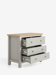 Dove Grey Malvern Paint Effect 4 Drawer Bedside Table - Image 6 of 7