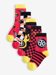 Vanilla Underground Red Calf Socks Set of 5 - Image 1 of 9