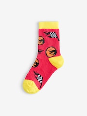 Vanilla Underground Red Calf Socks Set of 5 - Image 2 of 9