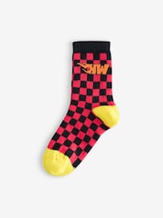 Vanilla Underground Red Calf Socks Set of 5 - Image 6 of 9