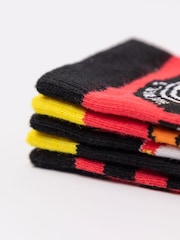 Vanilla Underground Red Calf Socks Set of 5 - Image 7 of 9