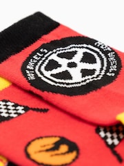 Vanilla Underground Red Calf Socks Set of 5 - Image 9 of 9