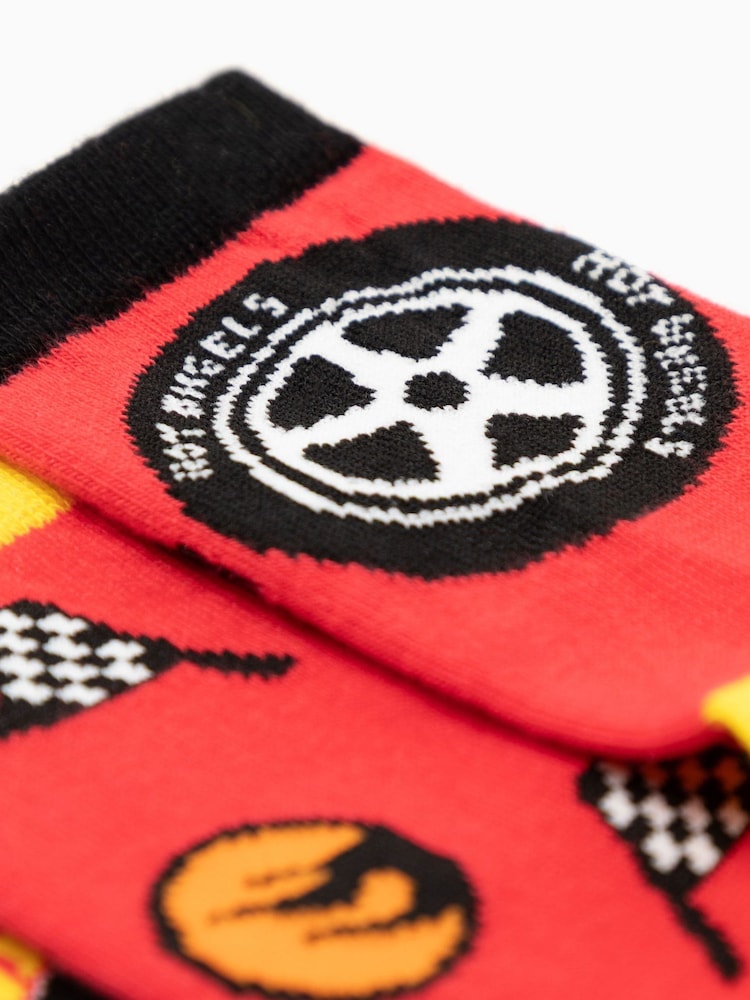 Vanilla Underground Red Calf Socks Set of 5 - Image 9 of 9