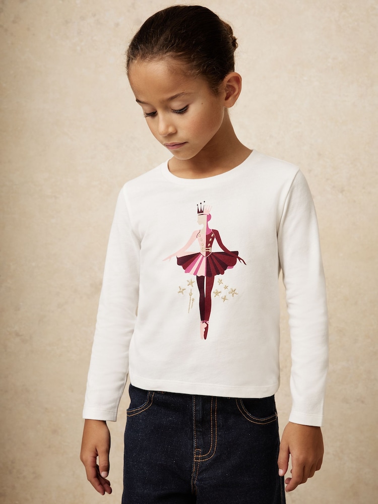 Reiss Ivory Anastasia T-Shirt - Image 1 of 5 Reiss Ivory Anastasia T-Shirt - Image 1 of 5