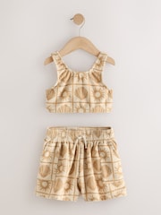 Neutral Sun Towelling Crop Top And Shorts Set (3-16yrs) - Image 5 of 8