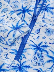 Blue Palm Sunsafe Long Sleeve Swimsuit (3mths-7yrs) - Image 6 of 7