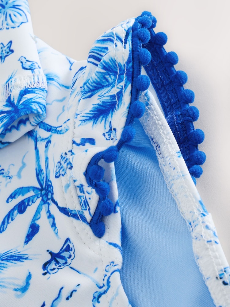 Blue Palm Sunsafe Long Sleeve Swimsuit (3mths-7yrs) - Image 7 of 7