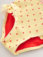 Yellow Apple Polka Dot Frill Swimsuit (3mths-7yrs) - Image 9 of 9