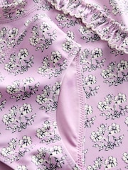 Mauve Purple Ditsy Floral Short Sleeved Frill Sunsafe Set (3mths-10yrs) - Image 6 of 7