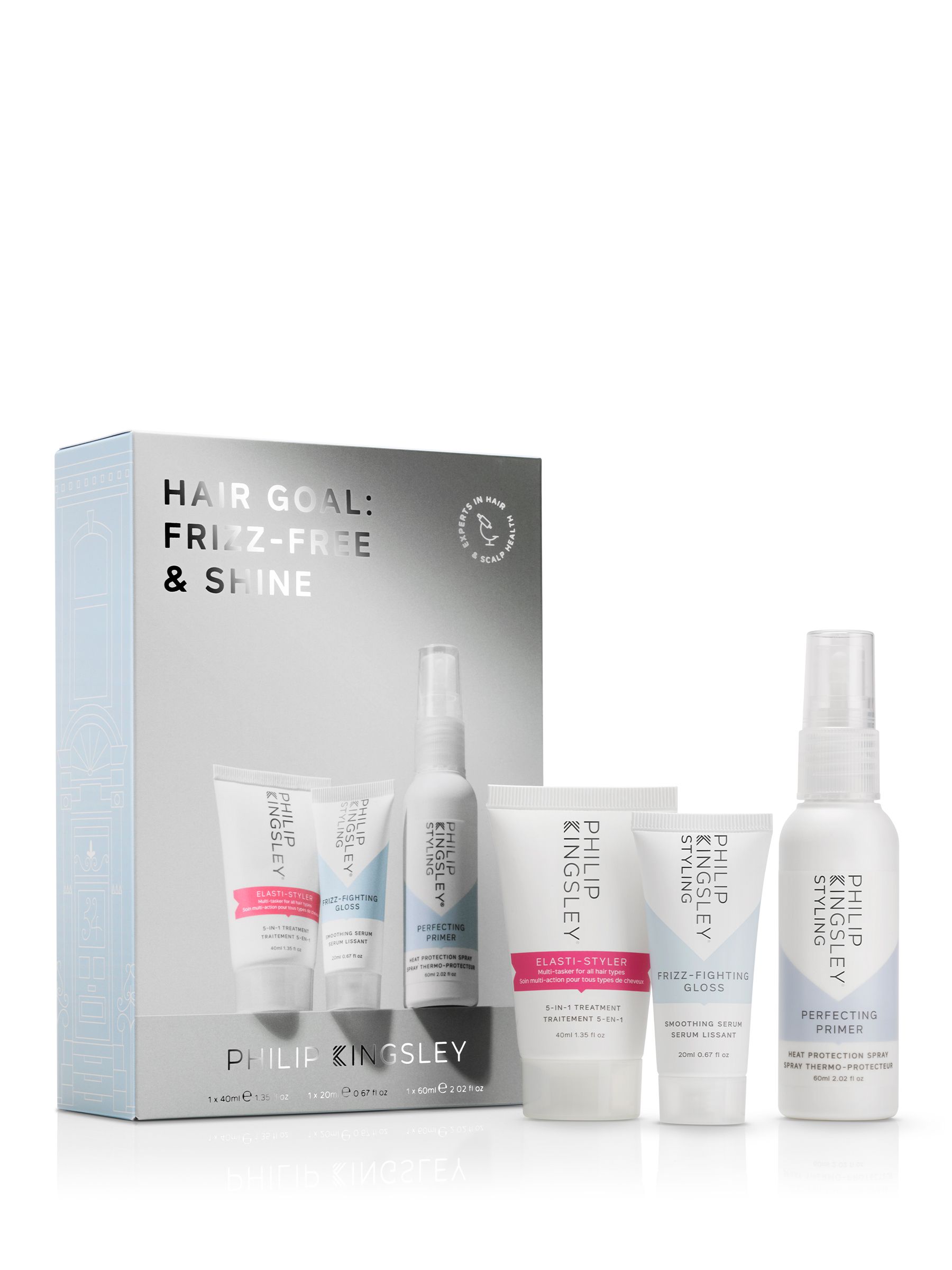 Philip Kingsley Unisex Hair Goal: No More Frizz Gift Set (Worth Over £37)