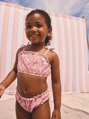 Розовый цветочный принт - Bikini (3mths-7yrs) - Изображение 1 7