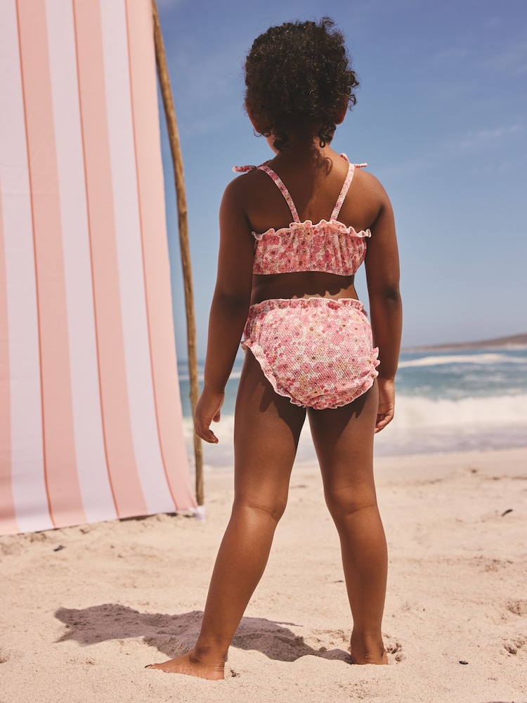 Розовый цветочный принт - Bikini (3mths-7yrs) - Изображение 2 7