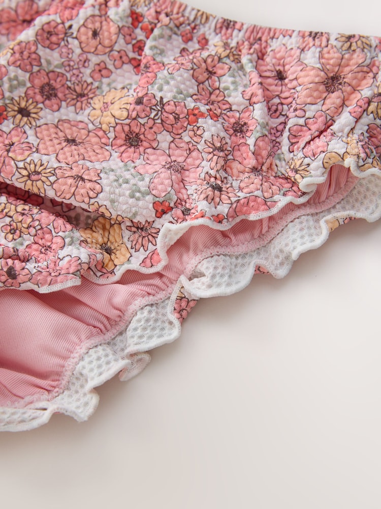 Розовый цветочный принт - Bikini (3mths-7yrs) - Изображение 7 7