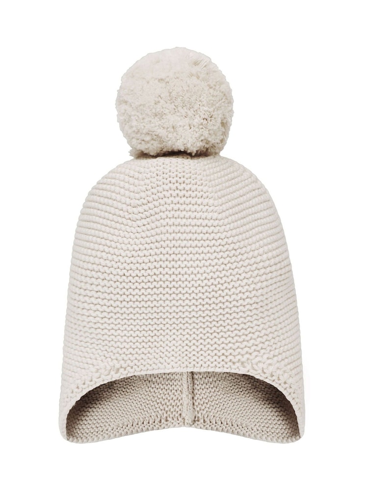 Emile Et Rose Kenton Knitted Hat With Ear Flaps & Pom-Pom - Image 2 of 3 Emile Et Rose Kenton Knitted Hat With Ear Flaps & Pom-Pom - Image 2 of 3