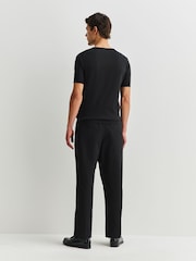 Marrón - John Smedley Adrian Short Sleeve Cotton Knit T-Shirt - Imagen 3 de 4