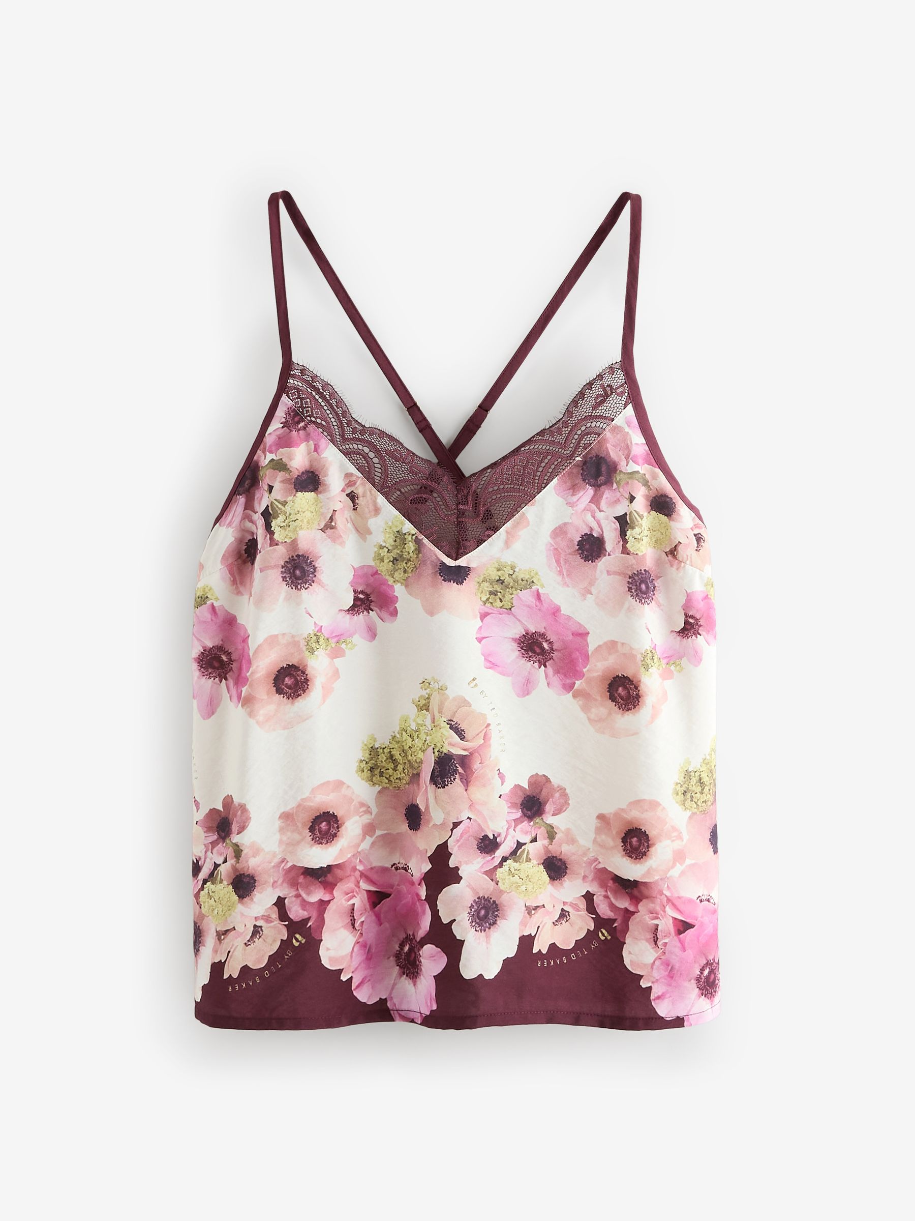 Next：日本 B by Ted Baker クリーム フローラル サテン キャミソール