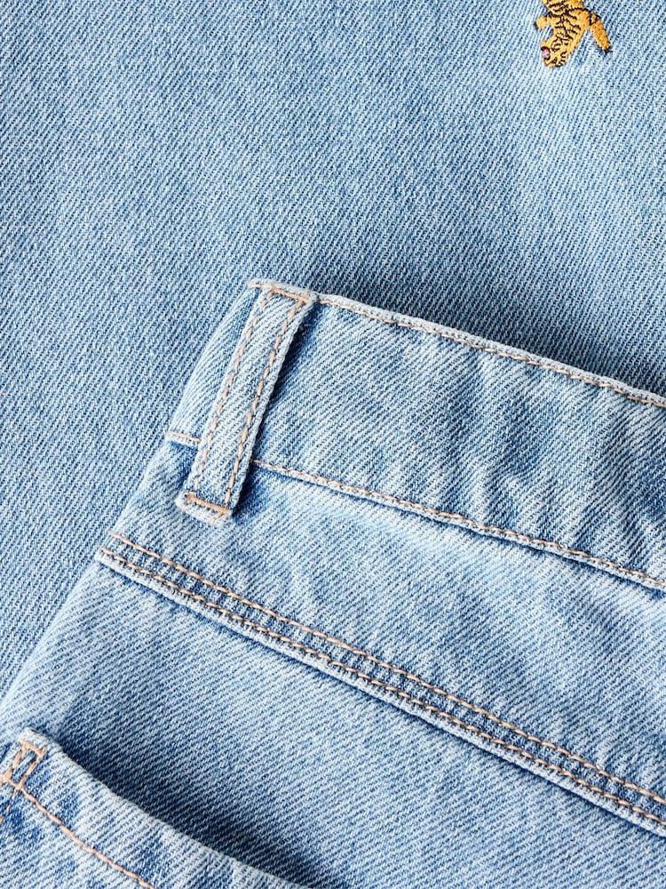 Name It Blue Embroided Wide Leg Jeans - Image 4 of 4 Name It Blue Embroided Wide Leg Jeans - Image 4 of 4