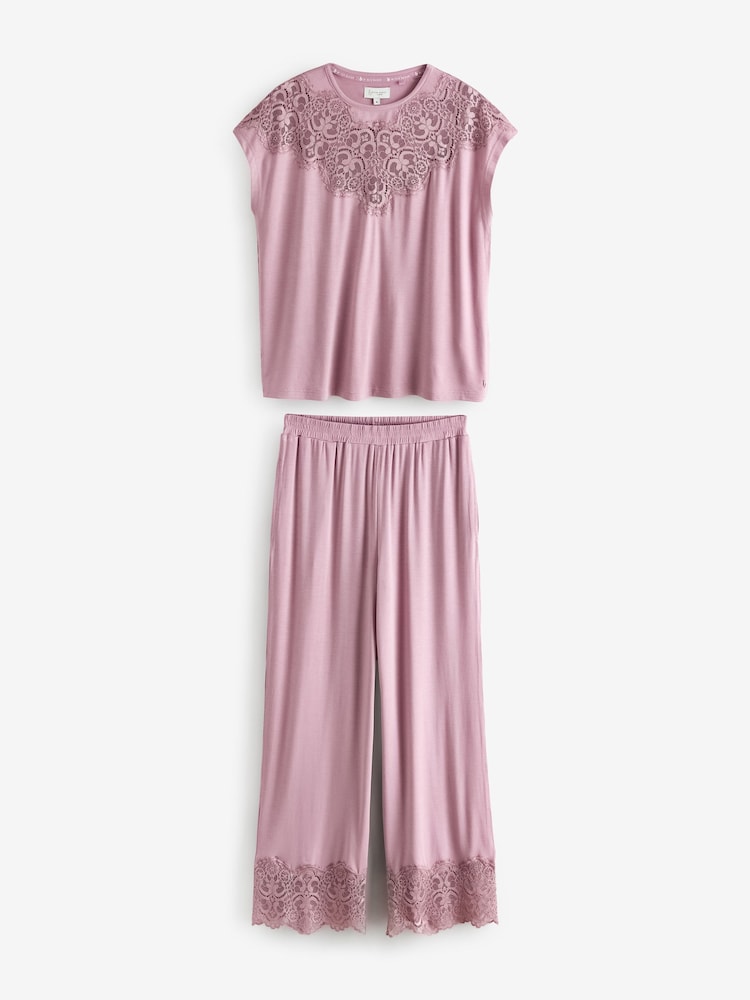 B by Ted Baker Modal Mink/Pink Pyjamas - Image 1 of 5