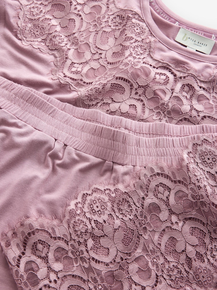 B by Ted Baker Modal Mink/Pink Pyjamas - Image 5 of 5