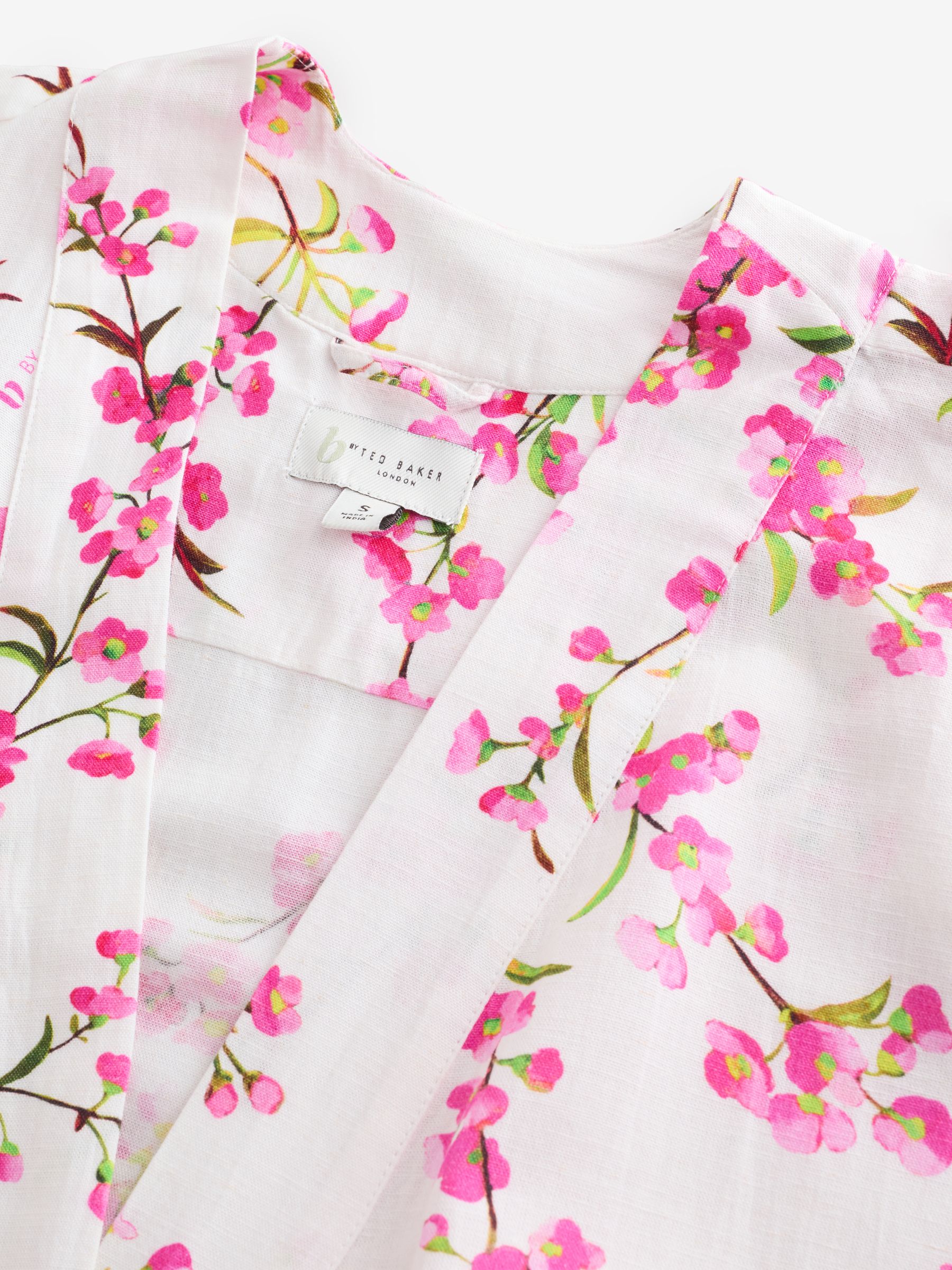 Ted 2 Robe Buy B by Ted Baker White Floral Cotton Viscose Blend Robe from the Next ...