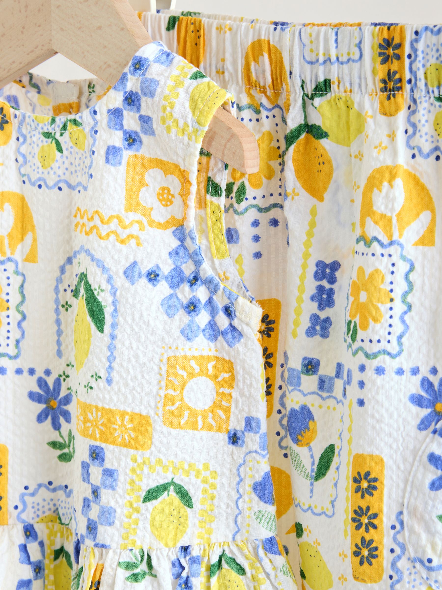 Buy Yellow Lemon Baby Woven Top and Trousers Set 2 Piece (0mths