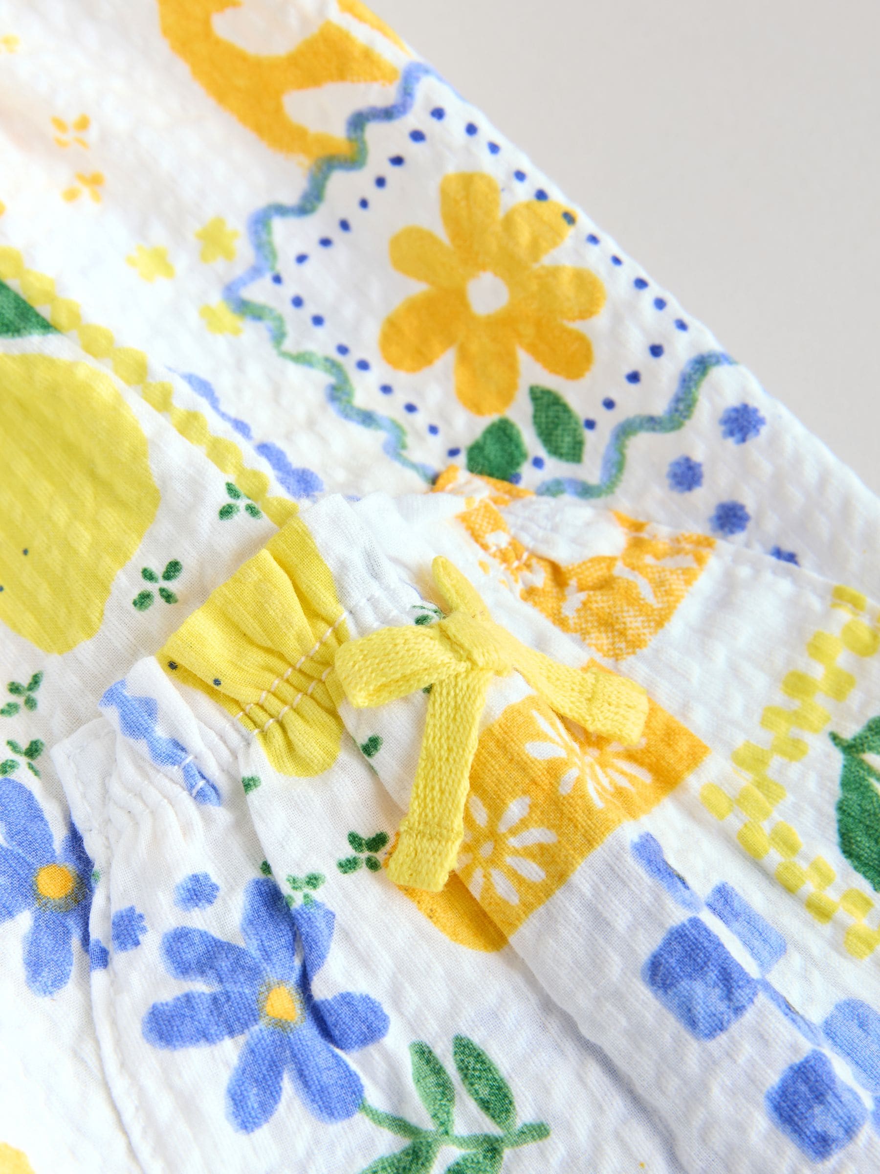 Buy Yellow Lemon Baby Woven Top and Trousers Set 2 Piece (0mths