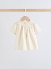 White Woven Baby Top and Shorts 2 Piece Set (0mths-2yrs) - Image 4 of 12