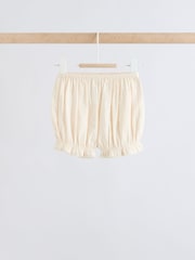 White Woven Baby Top and Shorts 2 Piece Set (0mths-2yrs) - Image 5 of 12