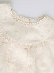 White Woven Baby Top and Shorts 2 Piece Set (0mths-2yrs) - Image 9 of 12