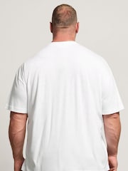 BadRhino Big & Tall White Ironrhino Rest Day T-Shirt - Image 3 of 6