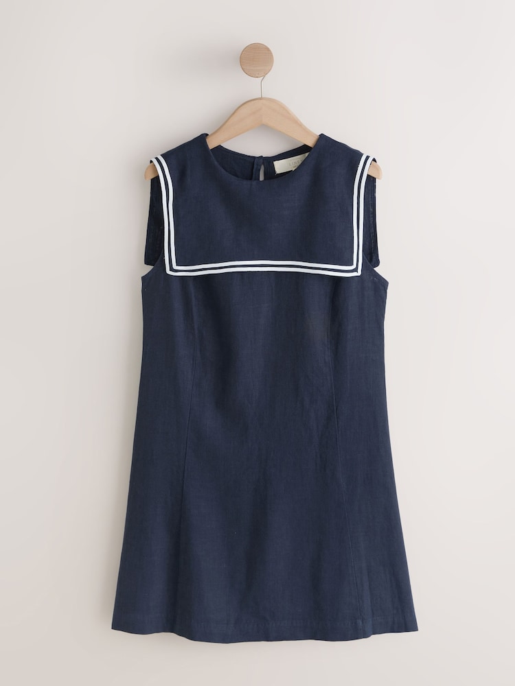 knee length dresses for ladies Emma Shirt Dress - Linen