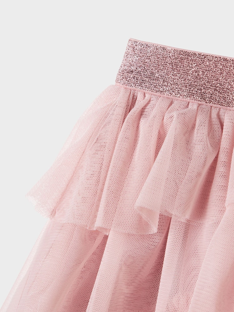 Name It Purple Tulle Ruffle Sparkle Skirt - Image 4 of 4