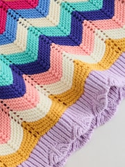 Multi Stripe Knitted Top and Shorts Baby Set 2 Piece (0mths-2yrs) - Image 12 of 14