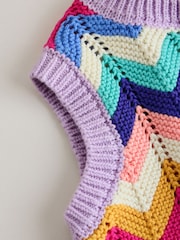 Multi Stripe Knitted Top and Shorts Baby Set 2 Piece (0mths-2yrs) - Image 13 of 14