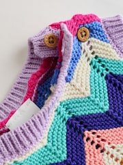 Multi Stripe Knitted Top and Shorts Baby Set 2 Piece (0mths-2yrs) - Image 14 of 14