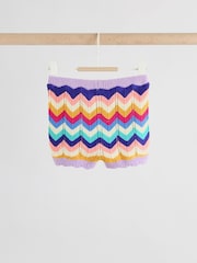 Multi Stripe Knitted Top and Shorts Baby Set 2 Piece (0mths-2yrs) - Image 9 of 14