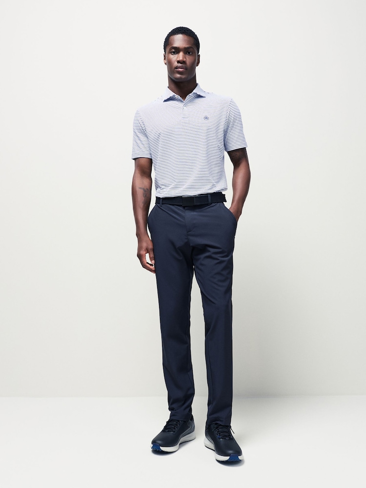 Peter Millar Grey Albatros Cotton Blend Golf Polo Shirt - Image 2 of 6