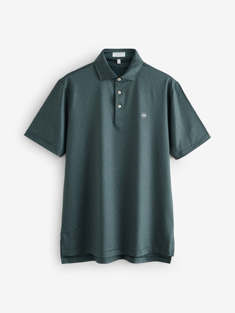 Peter Millar Green No Slow Play Performance Polo Shirt - Image 1 of 1 Peter Millar Green No Slow Play Performance Polo Shirt - Image 1 of 1