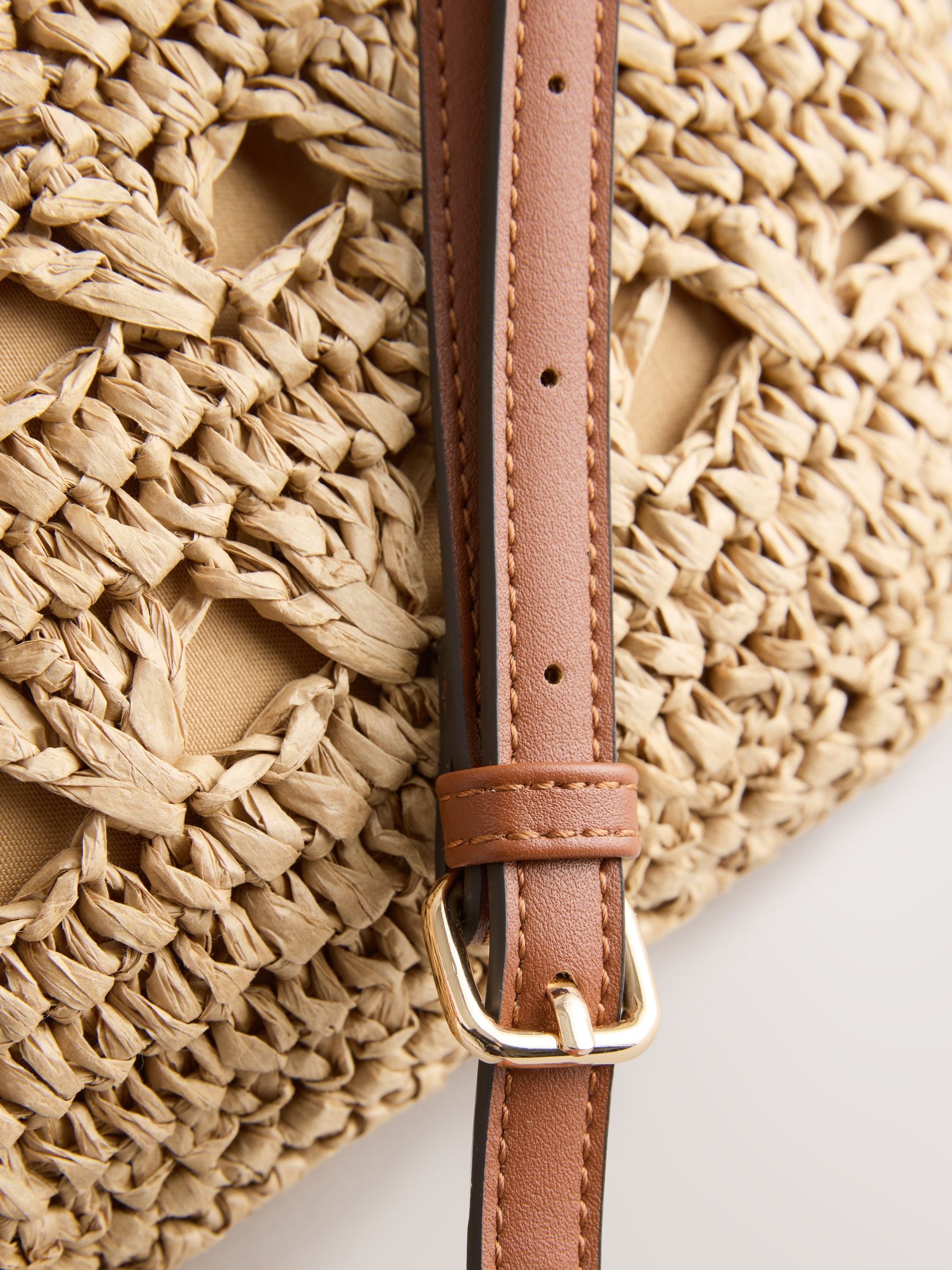 Buy Natural Raffia Effect Cross-Body Bag from Next Canada
