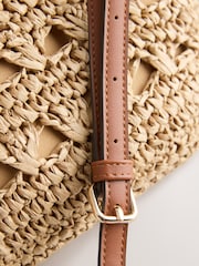 Dabīgs - Rafijas efekta plecu soma - Attēls 6 no 8