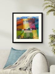 Artko Black Rolling Clouds By Debbie Lush Framed Art - Image 1 of 3