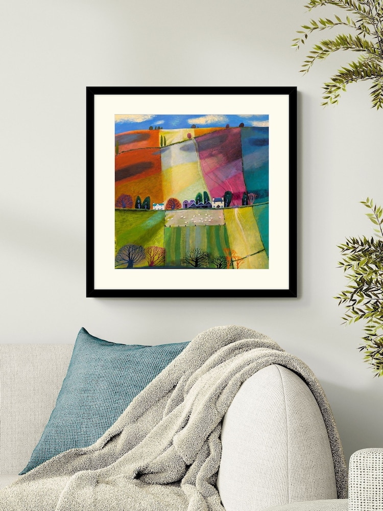 Artko Black Rolling Clouds By Debbie Lush Framed Art - Image 1 of 3