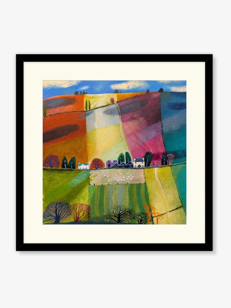Artko Black Rolling Clouds By Debbie Lush Framed Art - Image 2 of 3